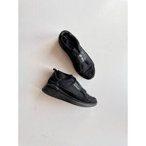 UGG Neutra Black Neoprene Platform Sneakers Running Shoes, Size 9